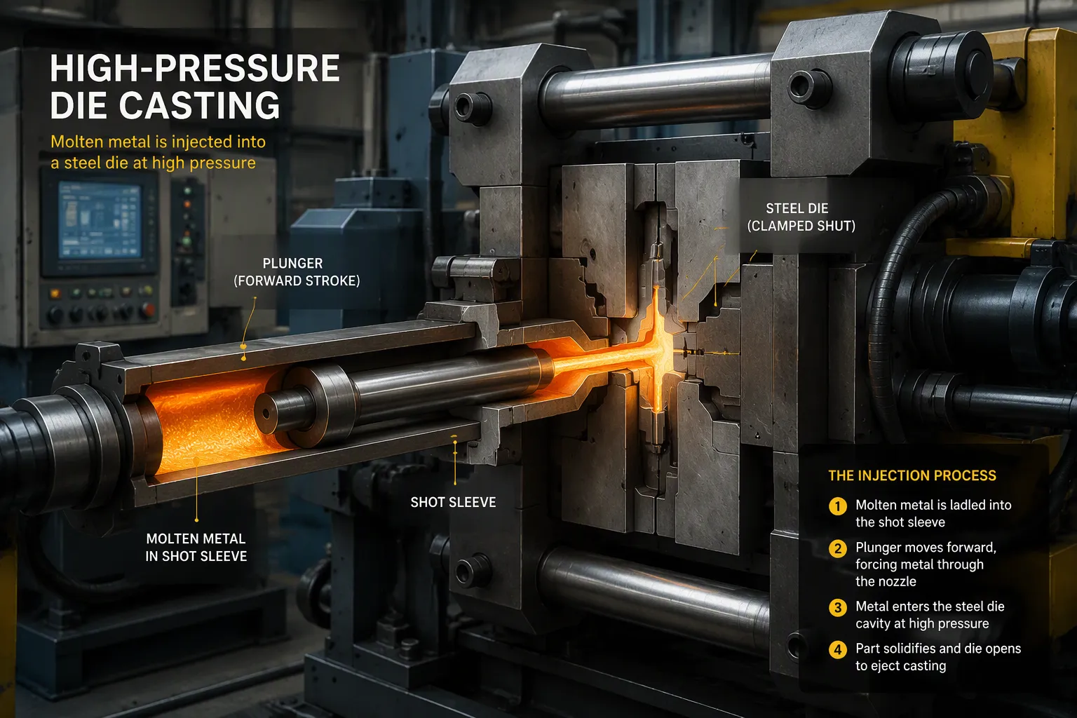 Step 3 — Injection in the Die Casting Machine