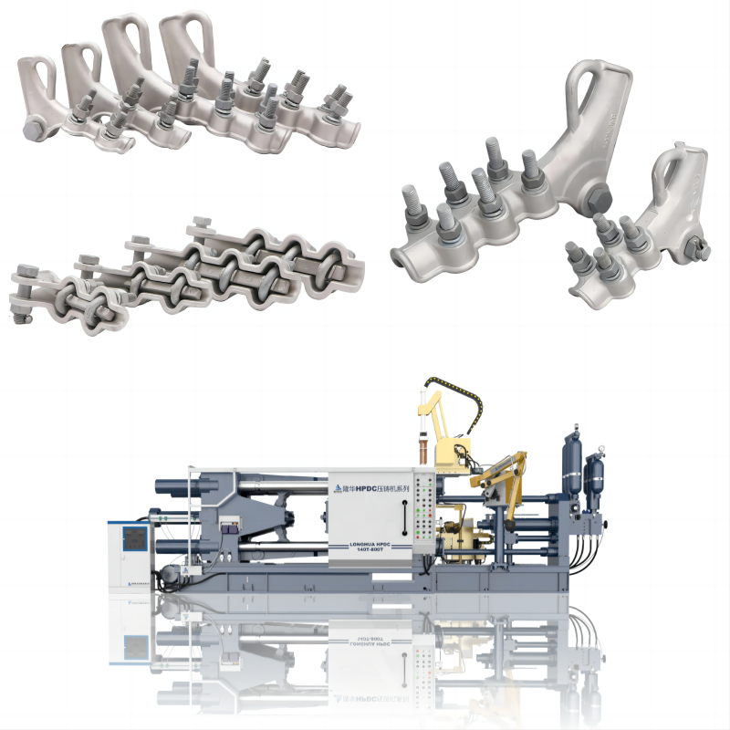LH NLL Series Overhead Power Line Aluminum Alloy Bolt Tension Clamp Mold And Production Line Customization